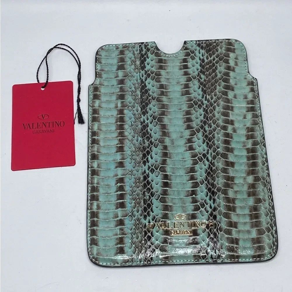 Valentino Garavani Snake Embossed Leather iPad Mini Case